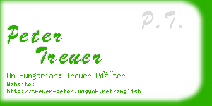 peter treuer business card